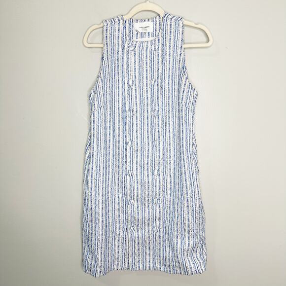 Tuckernuck Pomander Place Ethereal Tweed Bianca Mini Dress Blue Small - Picture 4 of 10